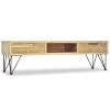 TV Stand 47.2"x13.8"x13.8" Solid Teak - Brown