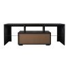 Modern Hot Style Accent Furniture Home Living Room Modern Tv Stand With Adjustable Led System  - Black