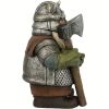 1pc Viking Victor Norse Gnome Statue, Viking Garden Gnome Figurines With Axe, Dwarf Ornaments For Indoor Outdoor Home Yard - Hatchet