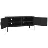 TV Stand Black 41.3"x13.8"x19.7" Steel - Black