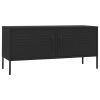 TV Stand Black 41.3"x13.8"x19.7" Steel - Black