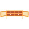 TV Stand Mustard Yellow 41.3"x13.8"x19.7" Steel - Yellow