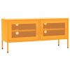 TV Stand Mustard Yellow 41.3"x13.8"x19.7" Steel - Yellow