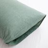 100% Washed Cotton Duvet Cover Set, Durable Fade-Resistant Natural Bedding Set (No Comforter) - Sage Green - King