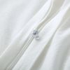 100% Washed Cotton Duvet Cover Set, Durable Fade-Resistant Natural Bedding Set (No Comforter) - White - King