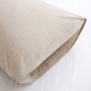 100% Washed Cotton Duvet Cover Set, Durable Fade-Resistant Natural Bedding Set (No Comforter) - Khaki - Queen