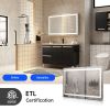 Anti-fog dimmable touch button LED bathroom mirror - Default