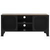 TV Stand Rustic Brown 41.3"x14.2"x18.5" Metal and MDF - Brown