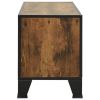 TV Stand Rustic Brown 41.3"x14.2"x18.5" Metal and MDF - Brown