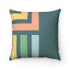 Color Block Green Cushion Home Decoration Accents - 4 Sizes - 14" x 14"