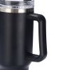 40 oz. With Logo Stainless Steel Thermos Handle Water Glass With Lid And Straw Beer Glass Car Travel Kettle Outdoor Water Bottle - 1200ml - A6