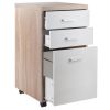 Kenner File Cabinet; 2-Drawer; Reclaimed Wood and White - 18316