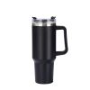 40 oz. With Logo Stainless Steel Thermos Handle Water Glass With Lid And Straw Beer Glass Car Travel Kettle Outdoor Water Bottle - 1200ml - A6