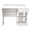 General Style Modern E1 15MM Chipboard Computer Desk RT - White