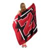 NEBRASKA OFFICIAL NCAA "Halftone" Micro Raschel Throw Blanket; 46" x 60" - 1COL/05906/0006/RET