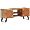 TV Stand 44.1"x11.8"x17.7" Solid Wood Reclaimed - Multicolour