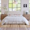 Upholstered Platform Bed with Saddle Curved Headboard and Diamond Tufted Details, King, Beige - as Pic