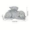 1pc Resin Angel Pet Statue, Dog Cat Memorial Garden Statue, Indoor Outdoor Decor Home Memorial Garden Grave Marker Statue, Lawn Yard Garden Ornament -