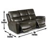 Laurel - 3 Piece Power Reclining Living Room Set - Gray - as Pic