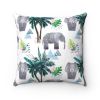 Lucky Elephant Two Color Sided Cushion Home Decoration Accents - 4 Sizes - 14" x 14"