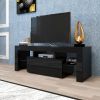 Modern Hot Style Accent Furniture Home Living Room Modern Tv Stand With Adjustable Led System  - Black