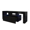 Modern Hot Style Accent Furniture Home Living Room Modern Tv Stand With Adjustable Led System  - Black