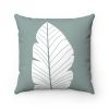 Abstract Green Leaf Double Sided Cushion Home Decoration Accents - 4 Sizes - 14" x 14"