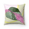 Leaf Square Pillow Home Decoration Accents - 4 Sizes - 14" x 14"