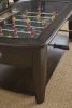 Foosball Cocktail Table - Tempered Glass Insert, Locking Casters, Fully Operational Game - Fun Addition to Game or Living Room - as Pic