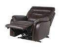 Contemporary Top-Grain Leather Recliner Set - Power Footrest, Power Headrest - Control Panel, USB Port, Home Button - as Pic