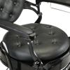 Professional Hydraulic Lift Salon Barber Chair, Hair Beauty Equipment, Modern Styling Salon chair - Black XH - Black