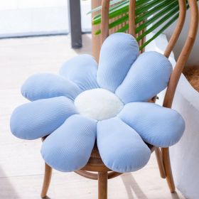 Bed and Breakfast Cushion Small Daisy Petal Cushion (Option: Blue Little Zou Ju-40cm)