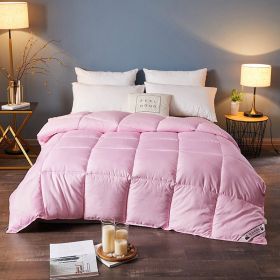 Down Duvet, Winter Duvet, Goose Down Duvet Core, Air Conditioner (Option: Pink-200x230cm-4)