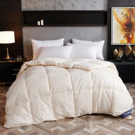 Down Duvet, Winter Duvet, Goose Down Duvet Core, Air Conditioner (Option: Creamywhite-150x200cm-8)