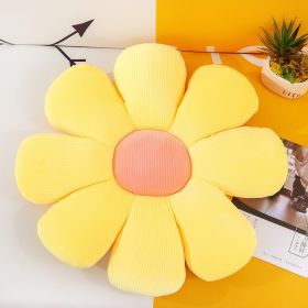 Bed and Breakfast Cushion Small Daisy Petal Cushion (Option: Yellow-60cm)