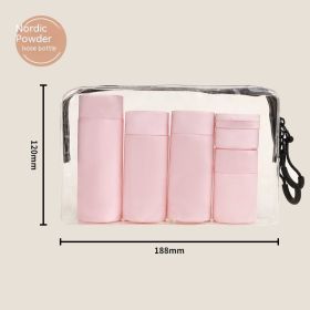 Travel Portable Filling Set Lotion Bottle (Option: Pink-Regular)